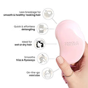 Tangle Teezer Original Detangler Brush, Dry & Wet Travel Size Mini Hair Brush, for Kids & All Hair Types, Millennial Pink ...