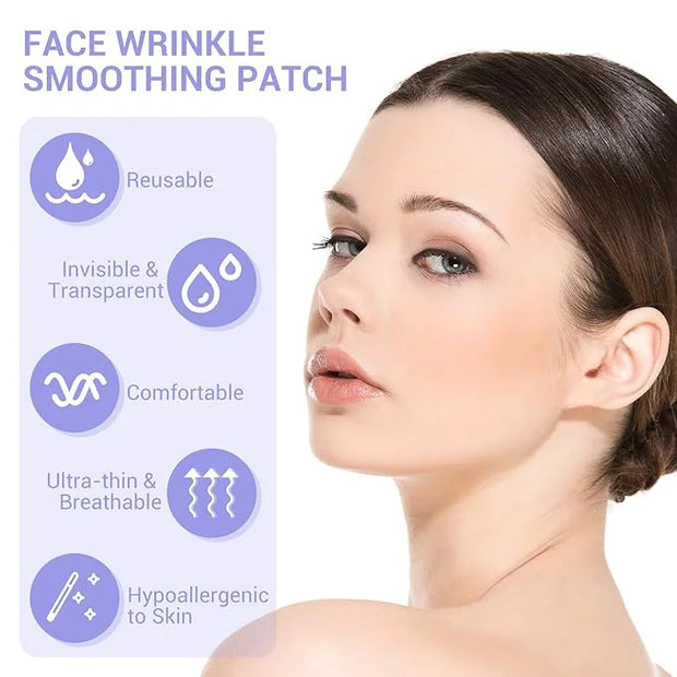 108PCS Smile Line Wrinkle Patches, Facial Frown Crows Feet Wrinkle Patches - Product Image