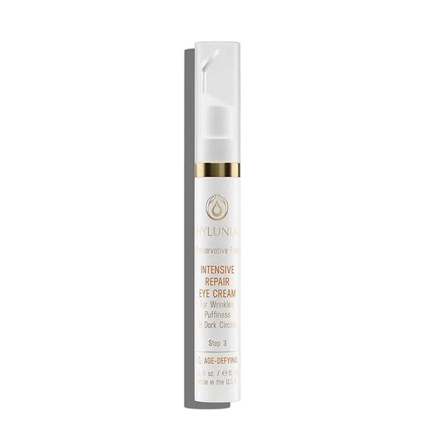 Hylunia Intensive Repair Eye Cream – Hydrating & Firming with Peptides, Vitamin C & Hyaluronic Acid – Reduces Dark Circles...