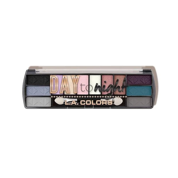 L.A. COLORS Day to Night 12 Color Eyeshadow, Morning Tide CES428 - Product Image