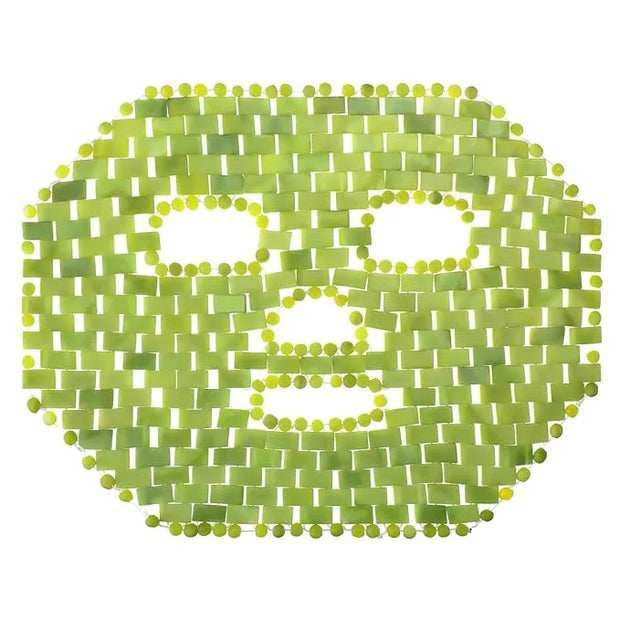 Jade Facial Mask, Jade Sleep Natural Stone Green Facial Cooling Mask, Beauty Skincare Massage Tools for Alleviate Puffines...