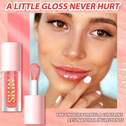 2Pack Non-sticky Lip Oil, Moisturizing Glossy/Shiny Lip Gloss Oil PlumpingTint, Hydrating Lip Gloss Lip Balm, Long Lasting...