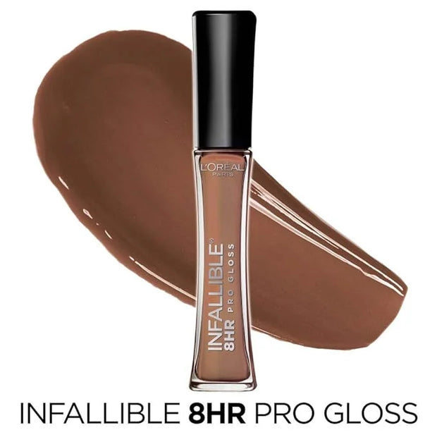 L’Oreal Paris Makeup Infallible 8 Hour Hydrating Lip Gloss, Dulce De Leche, 0.21 Fl Oz - Product Image