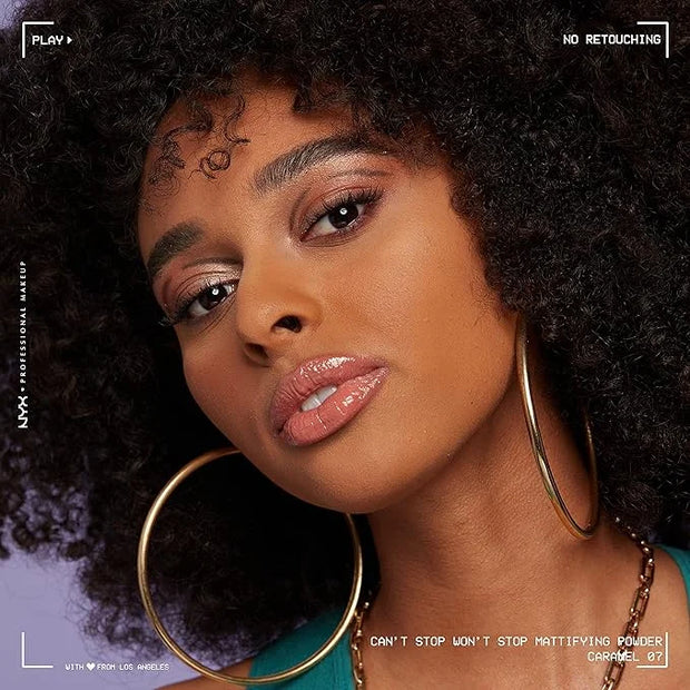 NYX PROFESSIONAL MAKEUP Can't Stop Won't Stop Mattifying Pressed Powder - Caramel - Product Image