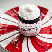 Peppermint Bark Whipped Body Butter | Limited Edition Christmas Lotion | Dry Skin Moisturizer with Shea Butter and Jojoba ...