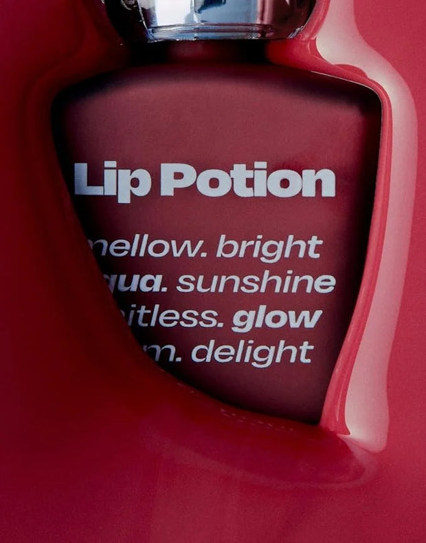 Lip Potion Aqua Glow No.5 Raspberry Soap | Hydrating, Non-Sticky Gloss with Sheer Radiance | 0.3 Oz - Product Image