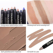 evpct 2Pcs Cream Eye Shadow Brightener Sticks Set for Eyes Waterproof, Ginger Matte Pencil Eye shadow Applicator Stick Pen...