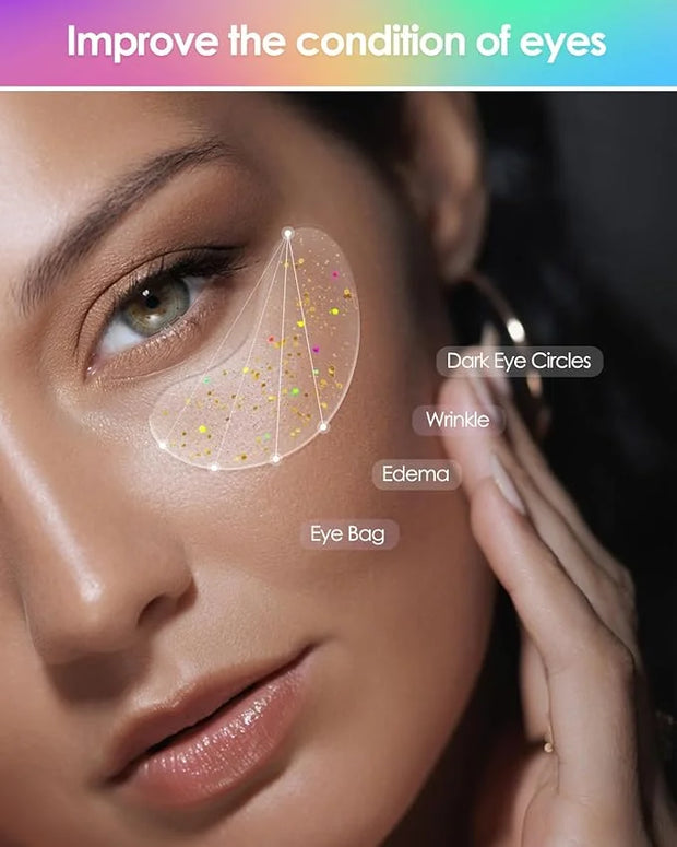 Collagen Eye Mask Patches, Used to Fade Eye Patches for Puffy Eyes and Dark Circles,Under Eye Patches,Tighten and Moisturi...