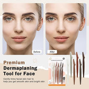D Dermaplane Razor for Women Face - 6PCS Face Razors for Women - Eyebrow Razor with Precision Cover - Face Shaver for Men ...
