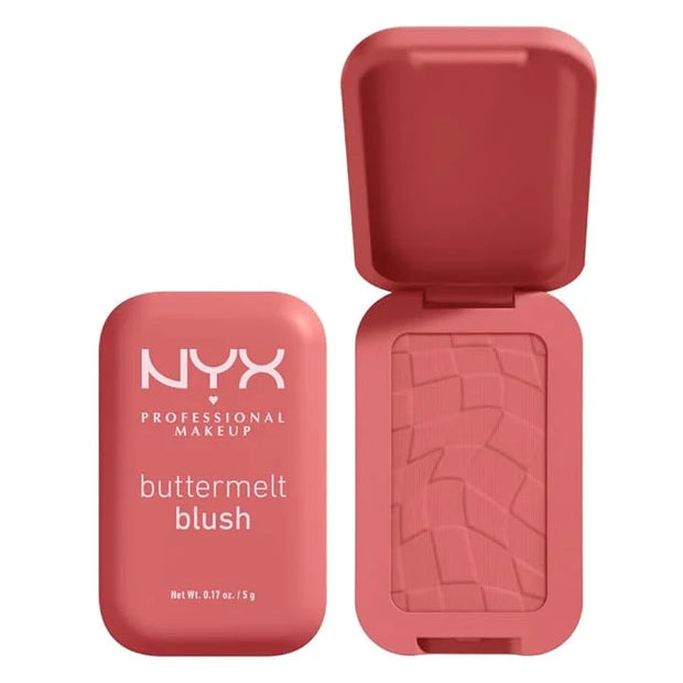 NYX PROFESSIONAL MAKEUP Buttermelt Powder Blush, Fade and Transfer-Resistant Blush, Up to 12HR Make Up Wear, Vegan Formula...