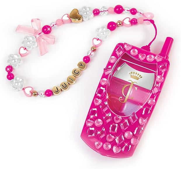 Make It Real Juicy Couture Lip Gloss Dial Up The Style Phone & DIY Lanyard - 7 Strawberry-Scented Lip Gloss Colors, Create...