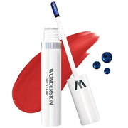 Wonderskin Wonder Blading Lip Stain Masque - Long Lasting, Waterproof and Transfer Proof Red Lip Tint, Matte Finish Peel O...