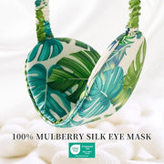 THXSILK Sleep Mask 100% 19 Momme Pure Mulberry Silk Super Smooth Cooling Decorative Sleep Eye Mask Blackout Eye Cover with...