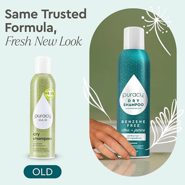 Puracy Natural Dry Shampoo For Women - Plant-Powered Cleansing Volumizing Revitalizing Dry Shampoo As Seen on TikTok, Benz...