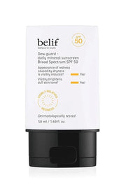 belif Dew Guard - Daily Mineral sun SPF 50 Hydrating Niacinamide Sunscreen (1.69 fl. oz) - Daily Broad Spectrum, Reduces R...