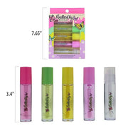 5pc Lip Oil Set - Butterfly Kisses Lip Oils, Lip Healing Lip Oil Collection with Precision Applicator Wand for Everyday Li...