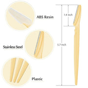12 Pcs Eyebrow Razors, Face Razors Multipurpose, Exfoliating Dermaplaning Tools, Eyebrow Trimmers Shaver with Safety Cover...