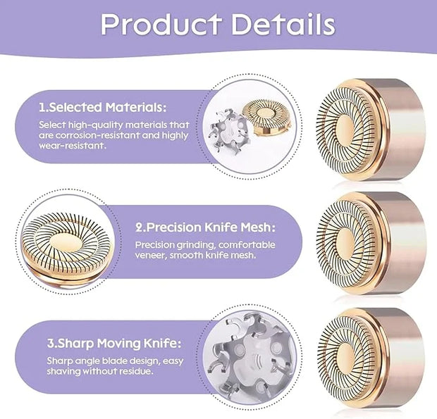 Replacement Heads for Flawless Replacement Heads,Generation 3 Replacement Heads Compatible with New Finishing Touch Flawle...