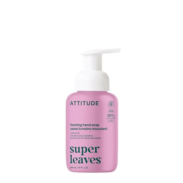 ATTITUDE Foaming Hand Soap, EWG Verified, Plant and Mineral-Based Ingredients, Vegan and Cruelty-free Personal Care Produc...