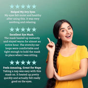 TearRestore Stye Eye Treatment | EyeRelax Heated Eye Mask, Mint-Infused Steam Warm Compress for Dry Eyes, Self-Heating Moi...