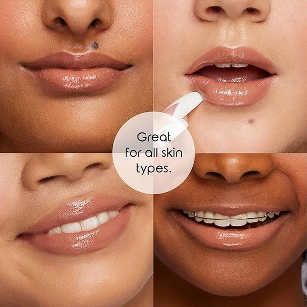 Frilliance Lip Duo Moisturizing Natural Lip Gloss Crystal Clear, Neutral Bliss, Cruelty Free Hypoallergenic All Skin Types...