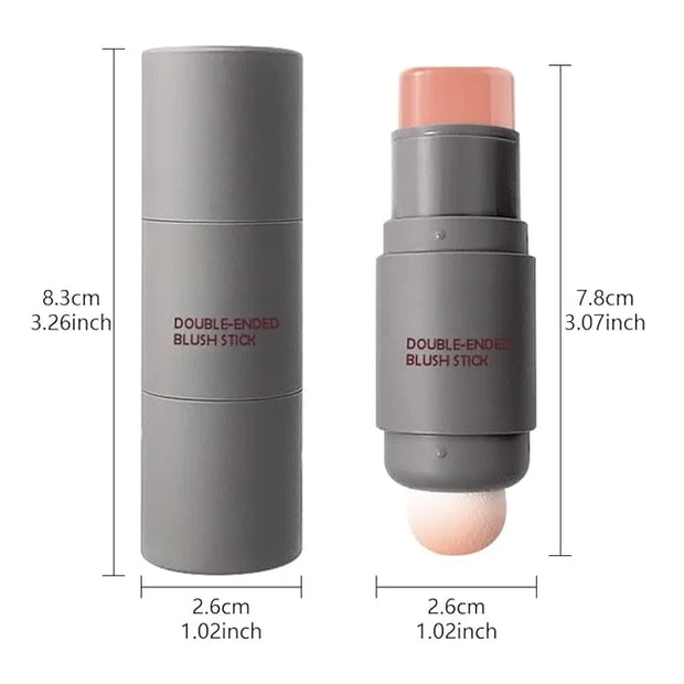 Cream to Powder Blush Stick, High Impact Color, Moisturizing Face Makeup (02#, 1 Count (Pack of 1)) - Product Image