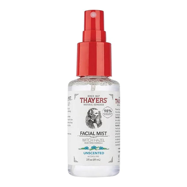 THAYERS Witch Hazel Facial Mist Toner with Aloe Vera, Unscented, Trial Size, 3 Ounce (Pack of 3) - Product Image