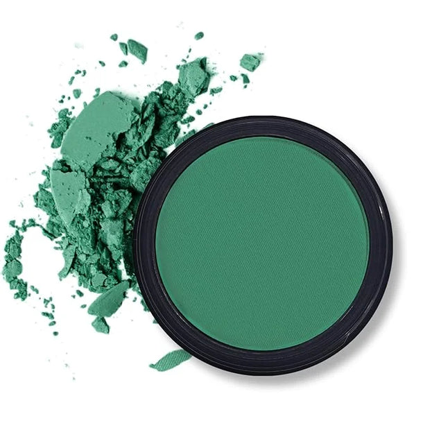Erinde Single Green Matte Eyeshadow Palette, High Pigmented Eye Shadow Powder, Long Lasting, Ultra-Blendable, Intense Colo...