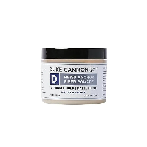 Duke Cannon News Anchor Fiber Pomade - Strong Hold, Natural Matte Finish - 4.6 oz - Product Image