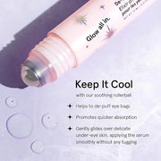 grace & stella Under Eye Brightener Roller - Travel Essentials - Retinol & Caffeine Eye Serum for Puffiness, Dark Circles,...