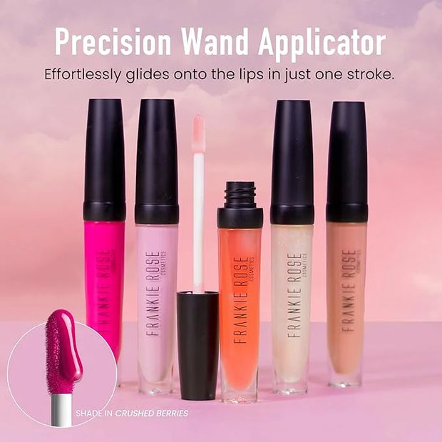 Frankie Rose Cosmetics Lip Gloss | Non-Sticky, Long Lasting, Hydrating Fashionista Shimmer Lip Gloss, 20g - Product Image
