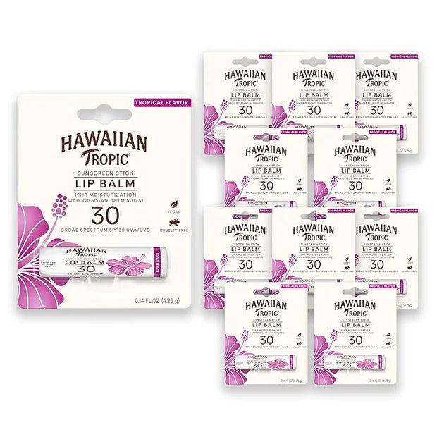 Hawaiian Tropic Tropical Lip Balm SPF 30 | SPF Lip Balm, Beach Essentials, Travel Sunscreen for Lips, Beach Necessities, S...