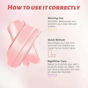 Peunitory Eye Balm, Under Eye Cream Brightener Balm Stick For Wrinkles Dark Circle Treatment Moisturizing Relief Skin Elas...