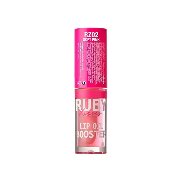 Ruby Kisses Lip Oil Booster, Hydrating Lip Gloss with Nourishing Natural Oil Blend, Jumbo Wand for Easy Application, Non-S...