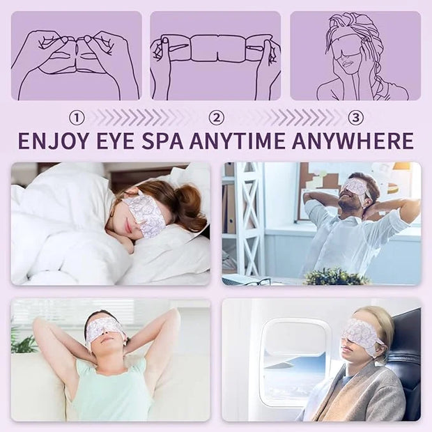 Steam Eye Mask 16 Packs, Self Heating Sleep Mask for Dry Eyes, Comfortable Warming Eye Mask, Disposable Heated Eye Mask, R...