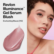 Revlon Illuminance Gel Serum Blush, Visibly Plump Cheeks, Dewy Finish and Hydrates All Day, 110 Enchanting Mauve, 0.37 fl ...