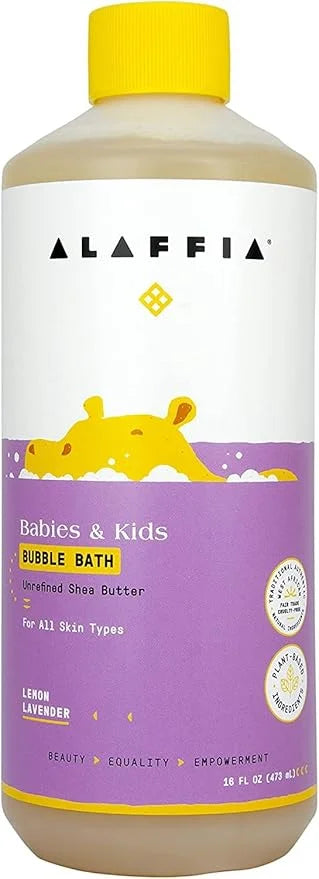 Alaffia Babies and Kids Bubble Bath, Gentle Bath Essentials for Delicate Skin, Plant-Based Formula, Paraben & Sulfate-Free...