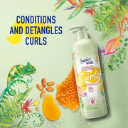 Suave Kids Natural Sweet Almond Honey Curly Hair Detangling Conditioner, Tear Free, No Parabens, No Dyes, 16.5 Oz Pack of ...