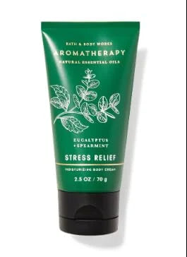 Bath and Body Works Travel Size Body Care - 2.5 Oz 24 Hour Moisture Body Cream - Many Scents! (Stress Relief - Eucalyptus ...