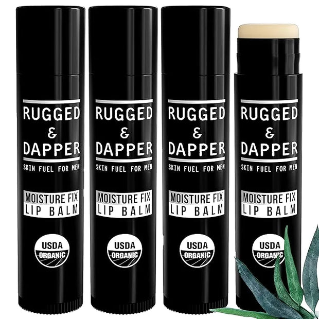 Organic Lip Balm for Men, Mens