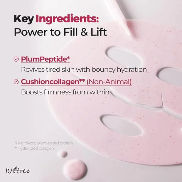 ISNTREE Plum Peptide Booster 2000s 50ml, 1.69 fl oz + Plum Peptide Plumping Gel Mask 30g*4ea - Product Image