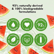 Love Beauty and Planet Plant-Based Body Wash Hydrate and Restore Skin Watermelon and Hyaluronic Acid Made with Plant-Based...