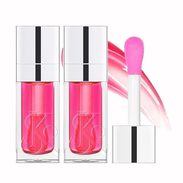 2PCS Lip Gloss Oil Set, Hydrating Lip Oil for Women, Moisturizing Lip Balm for Smooth Lip Lines, Nourishing Lip Treatment ...