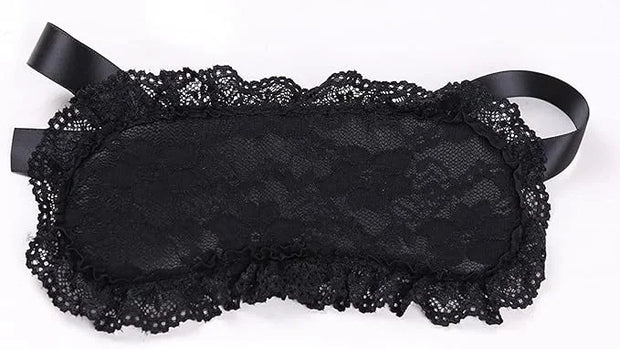 Soft Lace Eye Mask Party Ribbon Accessories, Eye Mask Comfortable Sleep Mask Can Be Adjusted to Shading Eyes, Travel,Home,...