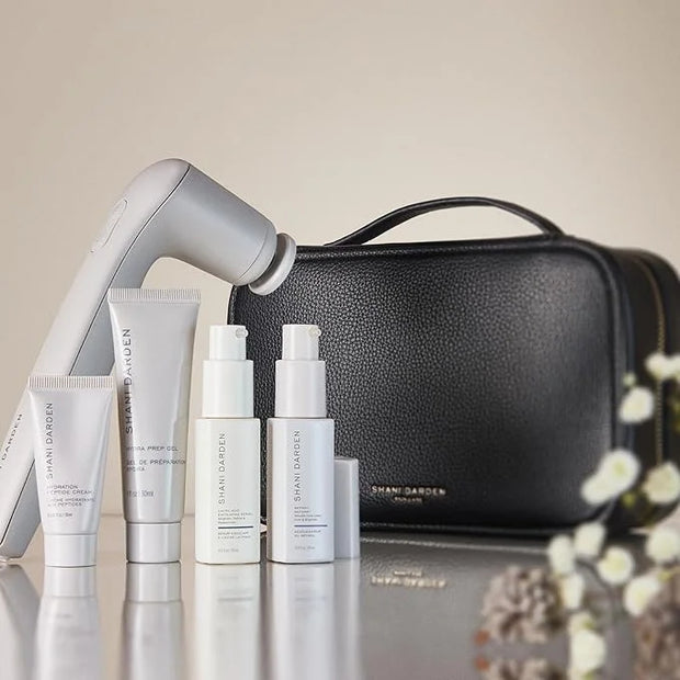 SHANI DARDEN SKIN CARE Sculpt & Firm Travel Kit, Facial Sculpting Wand, Attachments, Retinol Reform & Lactic Serums, Pepti...