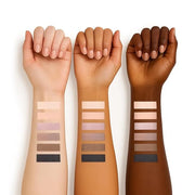 6 Colors Mini Naked Eyeshadow Makeup Palette with Brush Neutral Nude Smoky Eye Shadow Taupe & Brown Matte Make Up Pallet w...
