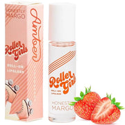 Roller Girl Roll-On Lip Gloss (Strawberry Amber, 2 Pack) – Lip Gloss for Women with Hydrating Vitamin E & Moisturizing Shi...