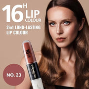 Dermacol NEW 16-Hour Lip Colour, Highly Pigmented Glossy Lip Stain, Two-Phase Lip Plumper Gloss, Kissproof Lip Makeup Prod...