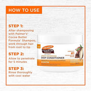 Palmer's Cocoa Butter & Biotin Length Retention Deep Conditioner, Strengthen, Nourish and Restore Elasticity and Shine, Su...