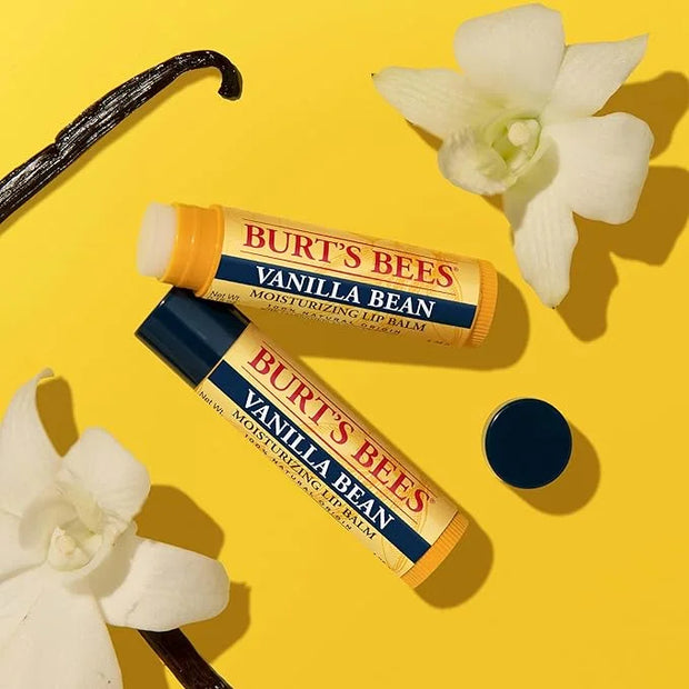 Burt's Bees Lip Balm - Vanilla Bean, Lip Moisturizer With Responsibly Sourced Beeswax, Tint-Free, Natural Origin Condition...